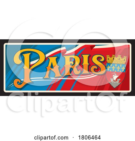 Travel Plate Design for Paris by Vector Tradition SM
