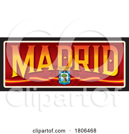 Travel Plate Design for Madrid by Vector Tradition SM