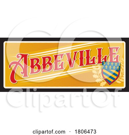 Travel Plate Design for Abbeville by Vector Tradition SM
