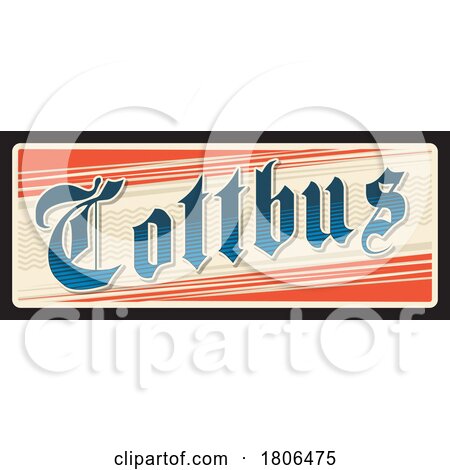 Travel Plate Design for Cottbus by Vector Tradition SM