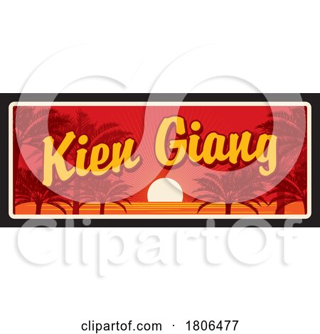 Travel Plate Design for Kien Giang by Vector Tradition SM
