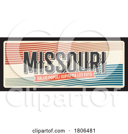 Travel Plate Design for Missouri by Vector Tradition SM