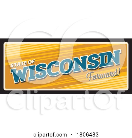 Travel Plate Design for Wisconsin by Vector Tradition SM