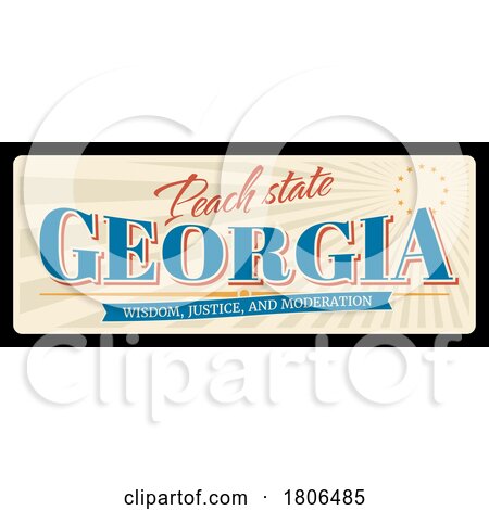 Travel Plate Design for Georgia by Vector Tradition SM