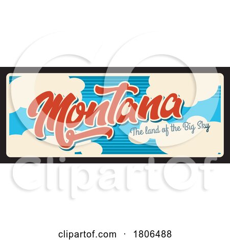 Travel Plate Design for Montana by Vector Tradition SM