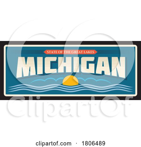 Travel Plate Design for Michigan by Vector Tradition SM