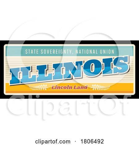 Travel Plate Design for Illinois by Vector Tradition SM
