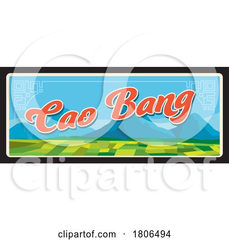 Travel Plate Design for Cao Bang by Vector Tradition SM