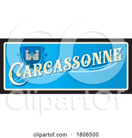 Travel Plate Design for Carcassonne by Vector Tradition SM