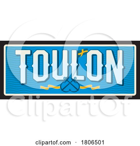 Travel Plate Design for Toulon by Vector Tradition SM