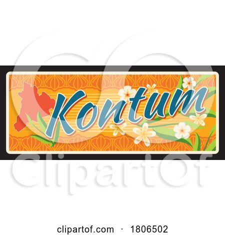 Travel Plate Design for Kontum by Vector Tradition SM