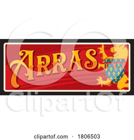 Travel Plate Design for Arras by Vector Tradition SM