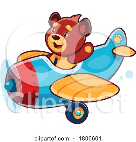 Bear Piloting an Airplane by Vector Tradition SM