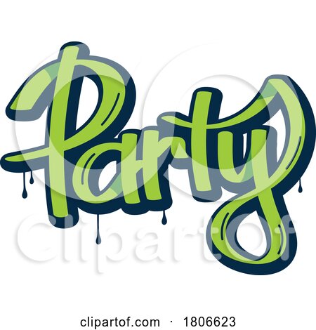 Party Graffiti Design by Vector Tradition SM