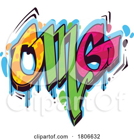 OMG Graffiti Design by Vector Tradition SM
