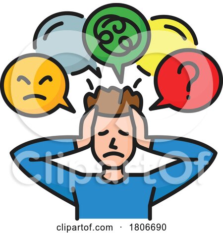 Intrusive Thoughts Health Icon by Vector Tradition SM