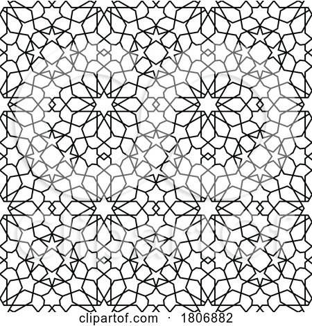 Arabesque Pattern Background by Vector Tradition SM