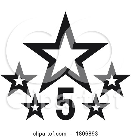 Five Star Design Icon by Vector Tradition SM
