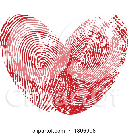 Heart Fingerprint by Vector Tradition SM