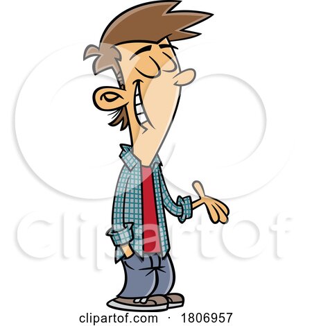 Licensed Clipart Cartoon Gesturing and Talking by toonaday