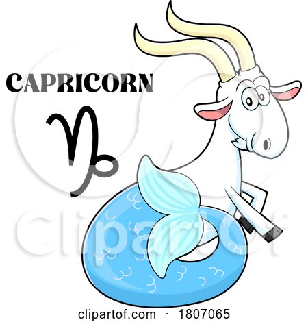 Cartoon Capricorn Sea Goat by Hit Toon