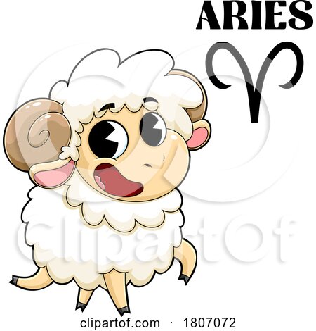 Cartoon Aries Ram by Hit Toon