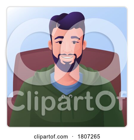 Man Profile Illustration Internet Call Avatar by AtStockIllustration