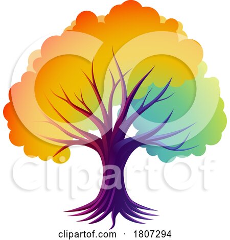 Rainbow Tree by AtStockIllustration