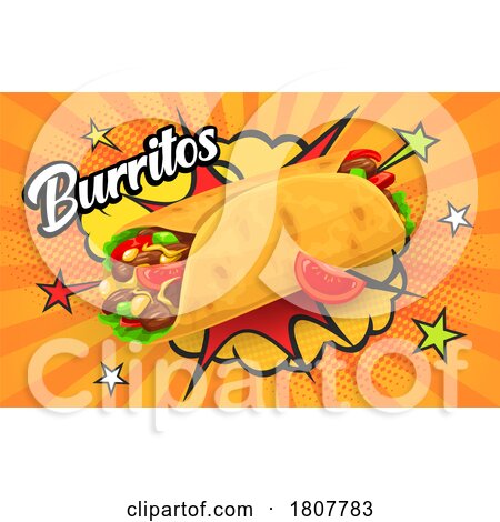 Burrito Pop Art Design by Vector Tradition SM