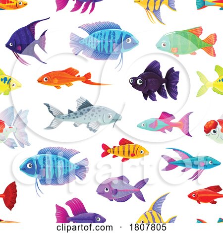 Aquarium Fish Pattern by Vector Tradition SM