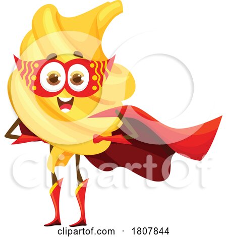 Funghetto Super Hero Pasta Mascot by Vector Tradition SM