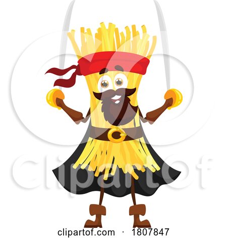 Vermicelli Pirate Pasta Mascot by Vector Tradition SM