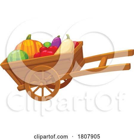 Harvest Wheelbarrow by Vector Tradition SM