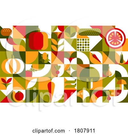 Food Bauhaus Background by Vector Tradition SM
