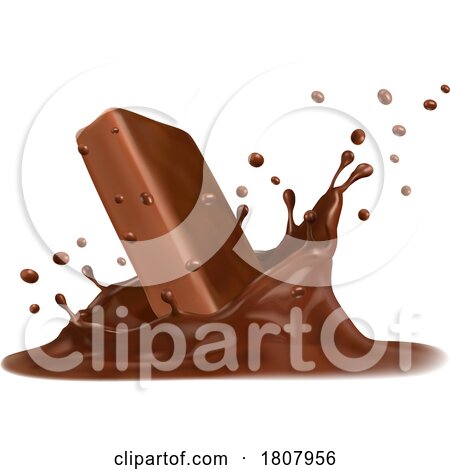 3d Chocolate Bar and Splash by Vector Tradition SM