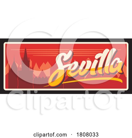 Travel Plate Design for Sevilla by Vector Tradition SM
