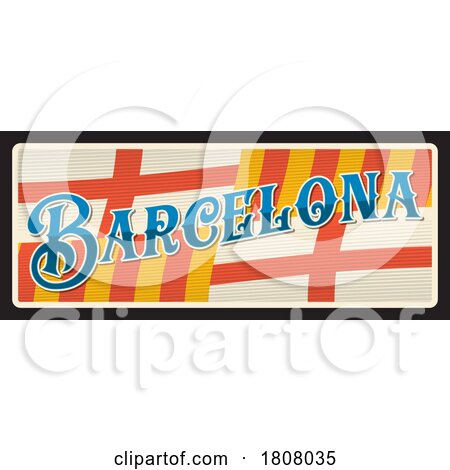 Travel Plate Design for Barcelona by Vector Tradition SM