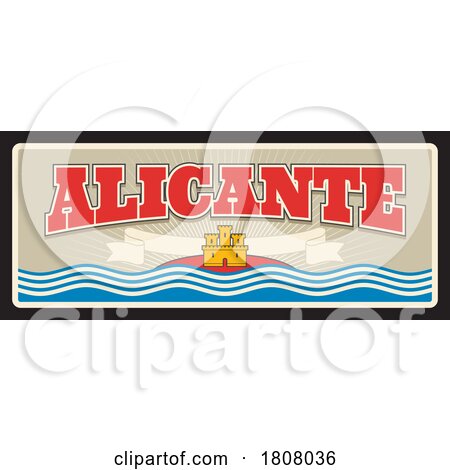 Travel Plate Design for Alicante by Vector Tradition SM