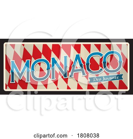 Travel Plate Design for Monaco by Vector Tradition SM