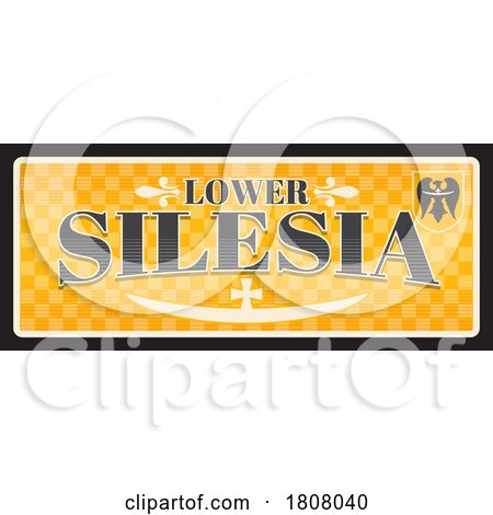 Travel Plate Design for Lower Silesia by Vector Tradition SM