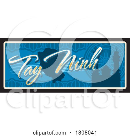 Travel Plate Design for Tay Ninh by Vector Tradition SM