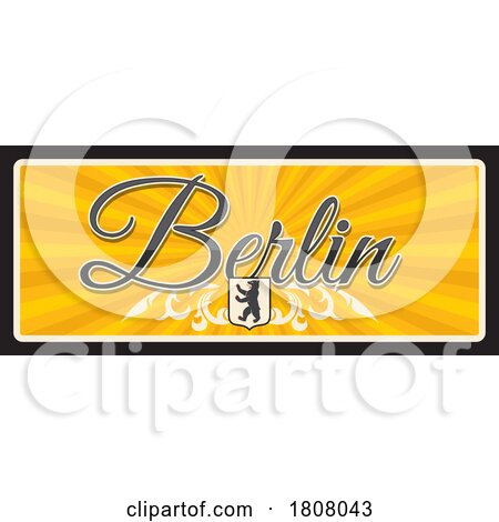 Travel Plate Design for Berlin by Vector Tradition SM