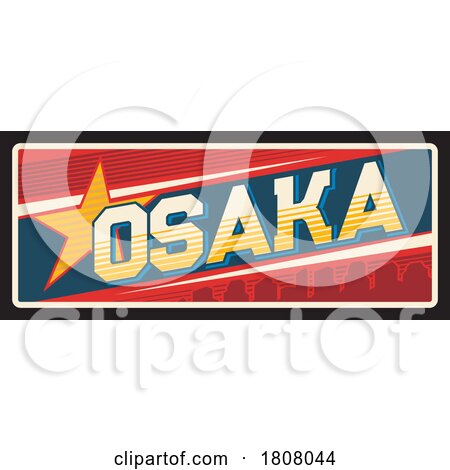 Travel Plate Design for Osaka by Vector Tradition SM
