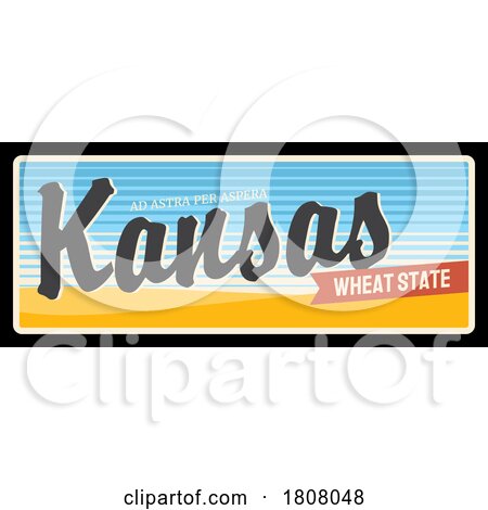 Travel Plate Design for Kansas by Vector Tradition SM