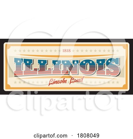 Travel Plate Design for Illinois by Vector Tradition SM