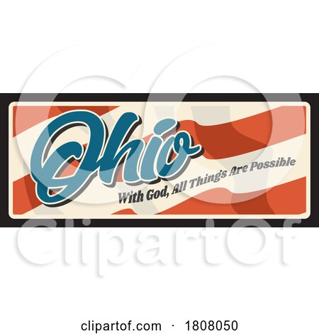 Travel Plate Design for Ohio by Vector Tradition SM