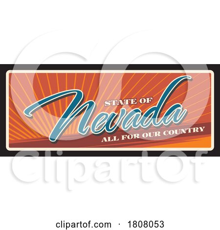 Travel Plate Design for Nevada by Vector Tradition SM
