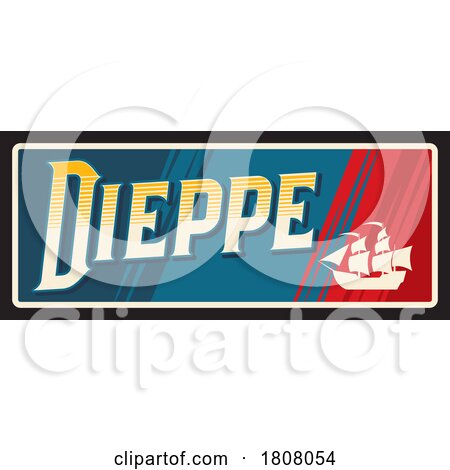 Travel Plate Design for Dieppe by Vector Tradition SM