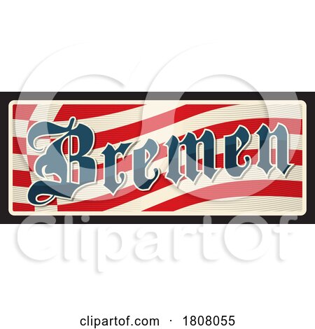 Travel Plate Design for Bremen by Vector Tradition SM