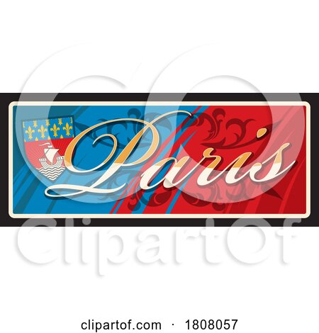 Travel Plate Design for Paris by Vector Tradition SM